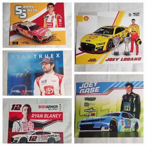 Nascar Postcards Lot (Signed, Unsigned) Pre-owned